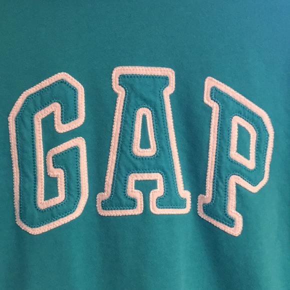 XL teal Gap hoodie - Picture 2 of 3